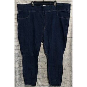 OLD NAVY Mid Rise Rockstar Super Skinny Jeggings Jeans Womens 30 Adj Waist